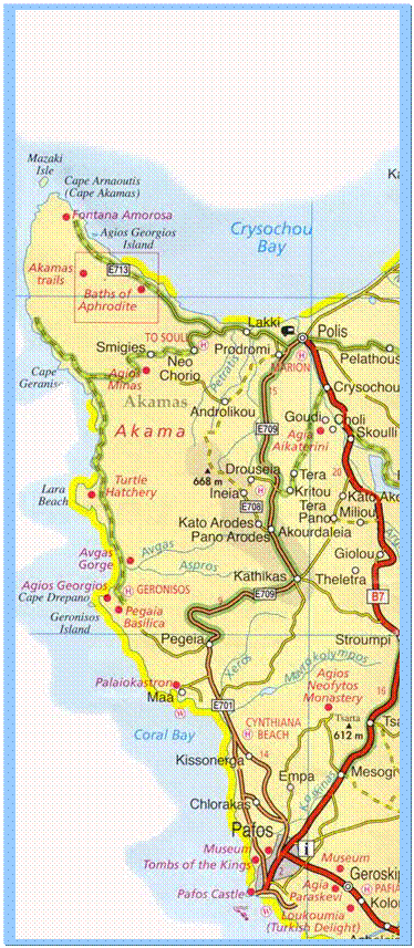 Paphos Map